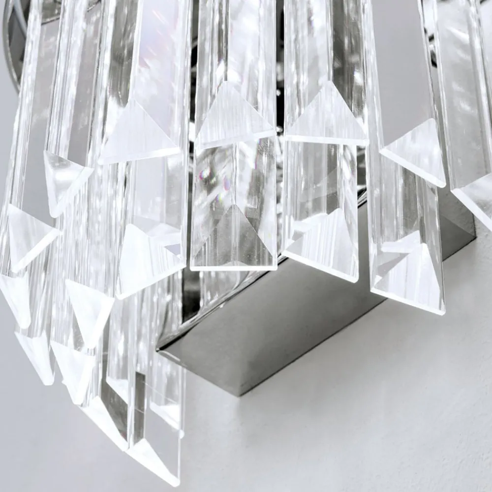 Væglamper ^ ORION Prism LED-væglampe med up- and downlight, krom