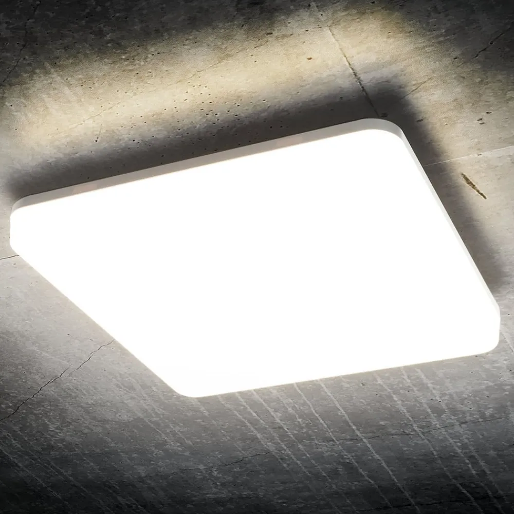 Heitronic Udendørs Loftlamper > Pronto LED-loftlampe, kantet, 28 x 28 cm