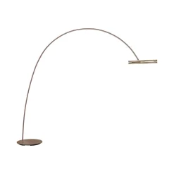 Gulvlamper ^ PURE LED-gulvlampe Loop-Bow, bronzefarvet, rækkevidde 290 cm