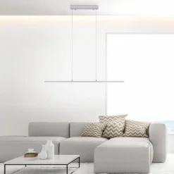 Pendellamper ^ PURE LED hængelampe Lite, sølv, 100 cm, CCT, dæmpbar