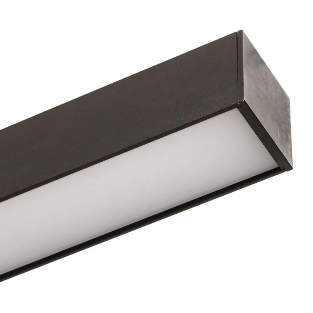 Loftlamper|Loftlamper ^ PURE LED-loftlampe Lines, 110 cm, antracit, CCT, fjernbetjening