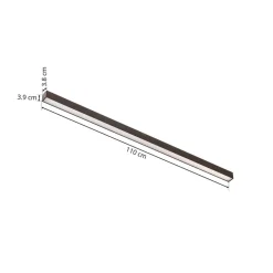 Loftlamper|Loftlamper ^ PURE LED-loftlampe Lines, 110 cm, antracit, CCT, fjernbetjening
