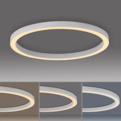 PURE Loftlamper|Loftlamper > LED-loftlampe Lines, Ø 70 cm, hvid, CCT-fjernbetjening