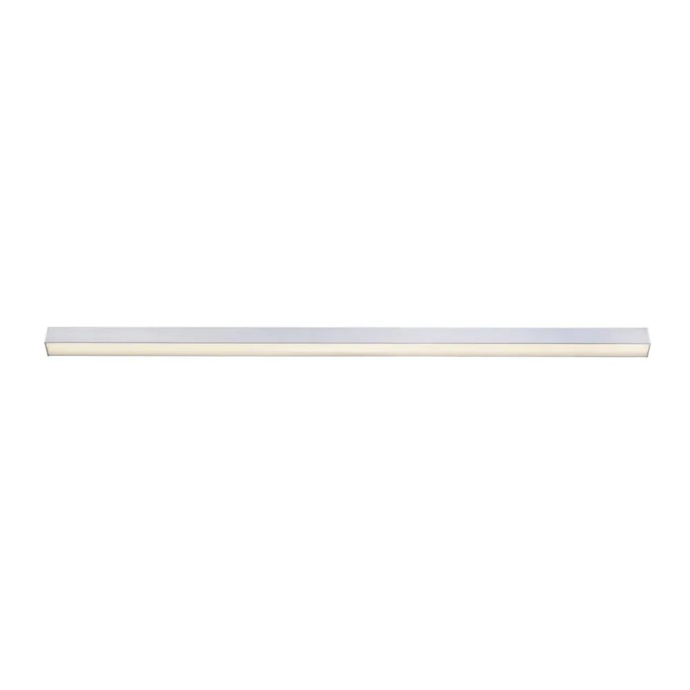 PURE Loftlamper|Loftlamper > LED-loftlampe Lines, 110 cm, sølv, CCT, fjernbetjening