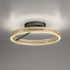 Loftlamper ^ PURE LED-loftlampe Loop messing/sort metal Ø 60 cm CCT