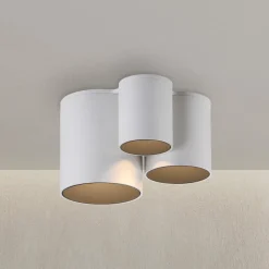 PURE Loftlamper > LED-loftlampe til badeværelset Point, hvid, længde 18 cm, 3 lyskilder