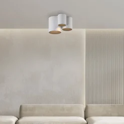 PURE Loftlamper > LED-loftlampe til badeværelset Point, hvid, længde 18 cm, 3 lyskilder