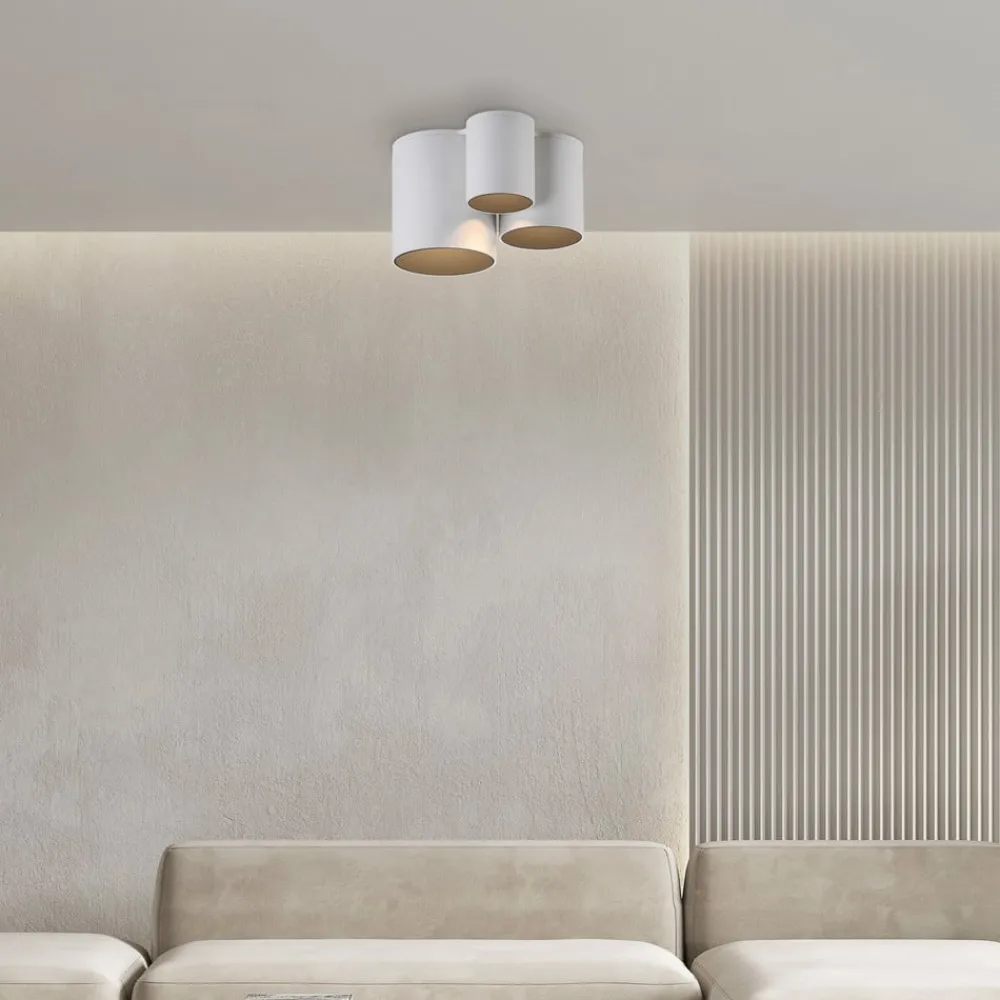 PURE Loftlamper > LED-loftlampe til badeværelset Point, hvid, længde 18 cm, 3 lyskilder