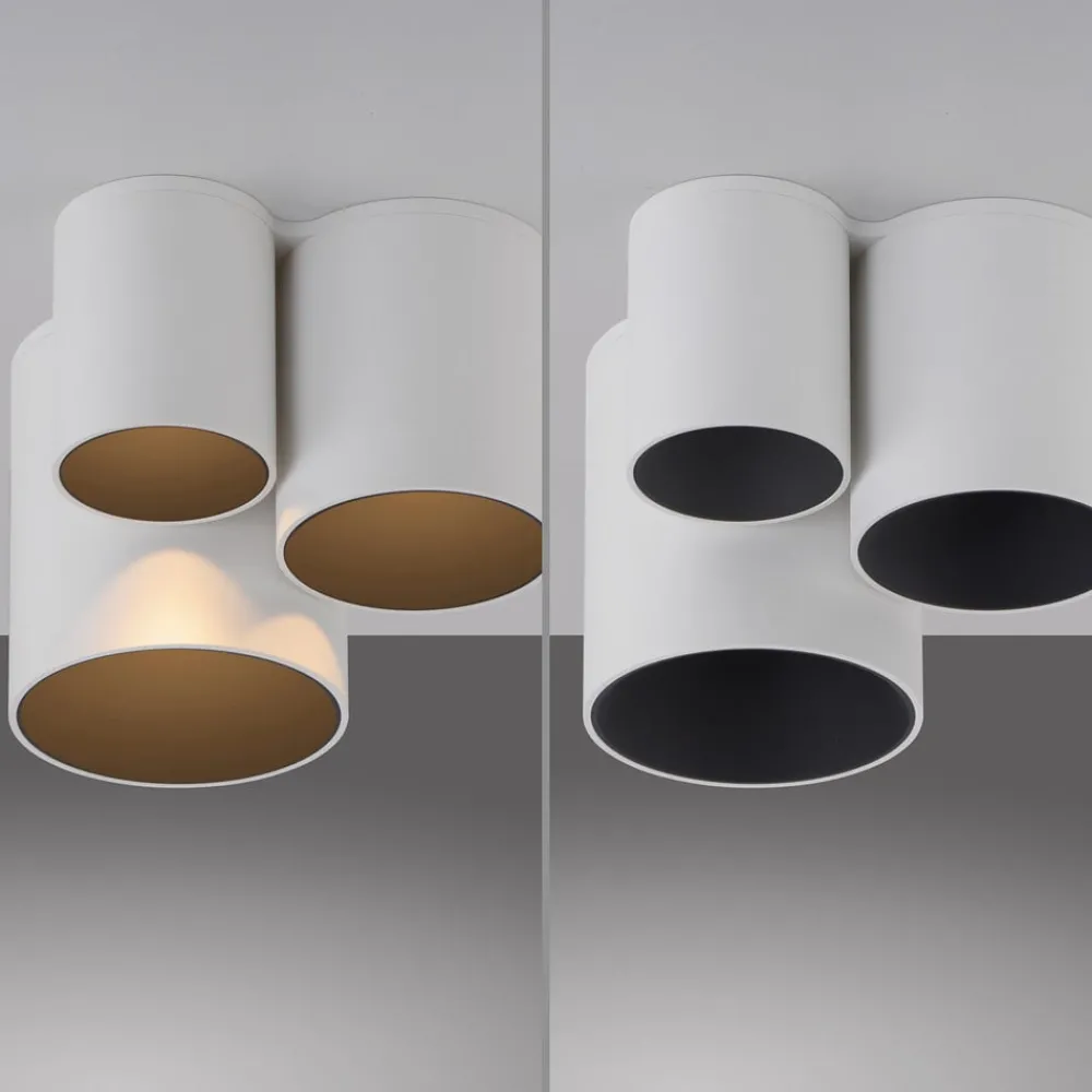 PURE Loftlamper > LED-loftlampe til badeværelset Point, hvid, længde 18 cm, 3 lyskilder
