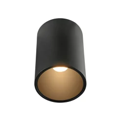 Loftlamper ^ PURE LED-loftlampe til badeværelset Point, sort Ø 6 cm, metal, IP44