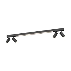 PURE Loftlamper > LED-loftslampe Lines, 120 cm, antracit, fjernbetjening