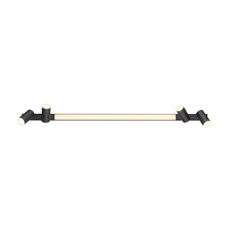 PURE Loftlamper > LED-loftslampe Lines, 120 cm, antracit, fjernbetjening
