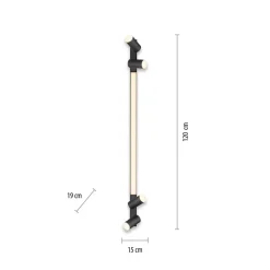 PURE Loftlamper > LED-loftslampe Lines, 120 cm, antracit, fjernbetjening