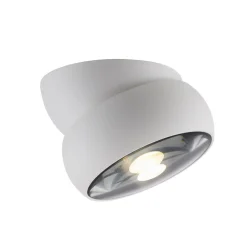 Loftlamper|Loftlamper ^ PURE LED-loftspot Move, hvid, Ø 12 cm, metal/glas
