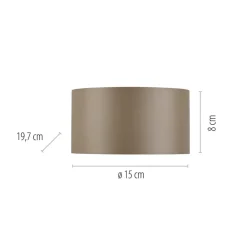 PURE Væglamper|Væglamper > LED-væglampe Clipse, bronzefarvet, aluminium Ø 15 cm