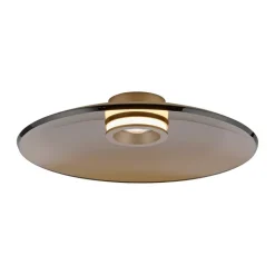 PURE Loftlamper|Loftlamper > loftlampe Moon, bronze, Ø 50 cm, glas/aluminium