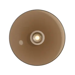 PURE Loftlamper|Loftlamper > loftlampe Moon, bronze, Ø 50 cm, glas/aluminium