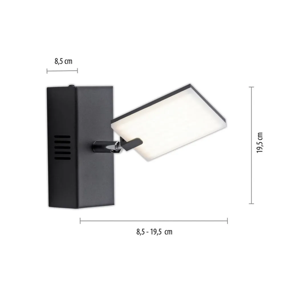 PURE Væglamper > Mira LED-væglampe med fjernbetjening CCT sort