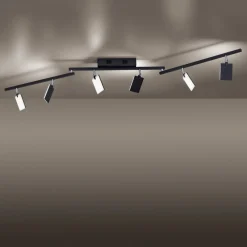 PURE Loftlamper|Loftlamper > Mira loftlampe 6 lk, fjernbetjening CCT, sort