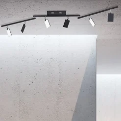 PURE Loftlamper|Loftlamper > Mira loftlampe 6 lk, fjernbetjening CCT, sort