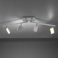 PURE Loftlamper > Mira loftlampe 4 lk, fjernbetjening CCT, alu