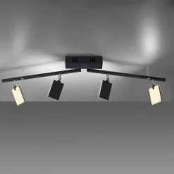 Loftlamper ^ PURE Mira loftlampe 4 lk, fjernbetjening CCT, sort