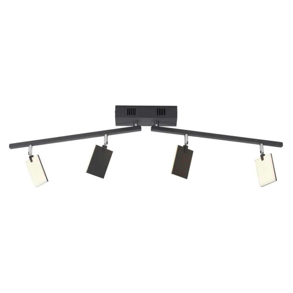 Loftlamper ^ PURE Mira loftlampe 4 lk, fjernbetjening CCT, sort