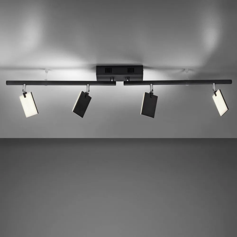 Loftlamper ^ PURE Mira loftlampe 4 lk, fjernbetjening CCT, sort