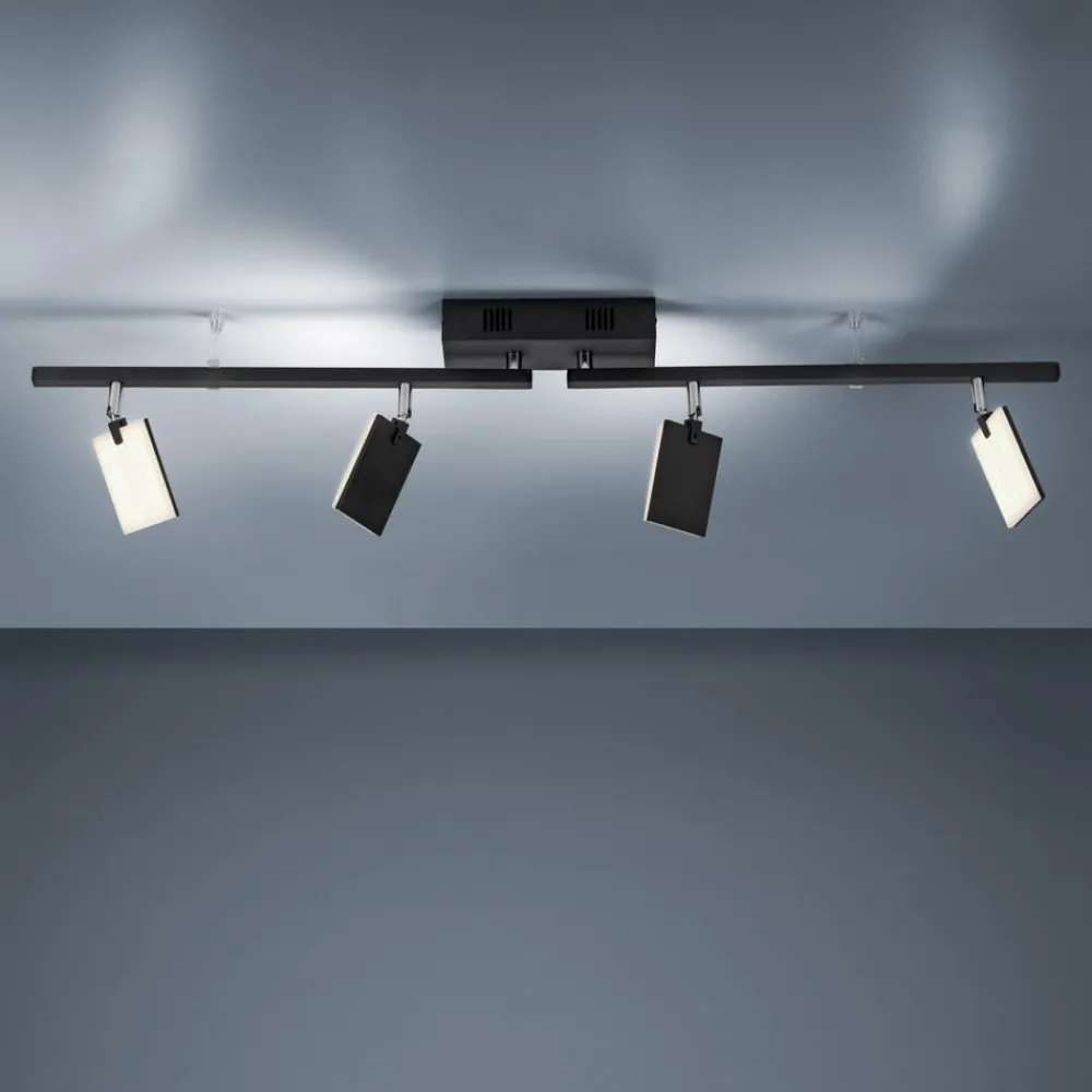 Loftlamper ^ PURE Mira loftlampe 4 lk, fjernbetjening CCT, sort