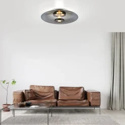 PURE Loftlamper > Vitrum LED loftlampe, grå, glas/aluminium, Ø 45 cm