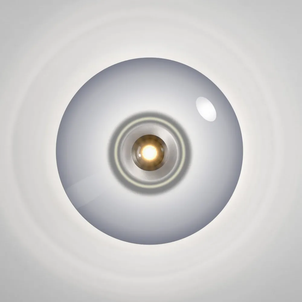 PURE Loftlamper > Vitrum LED loftlampe, grå, glas/aluminium, Ø 45 cm