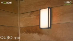 Væglamper ^ LUTEC connect Qubo udendørs LED-væglampe, RGBW smart styring