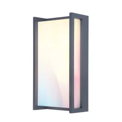 Væglamper ^ LUTEC connect Qubo udendørs LED-væglampe, RGBW smart styring