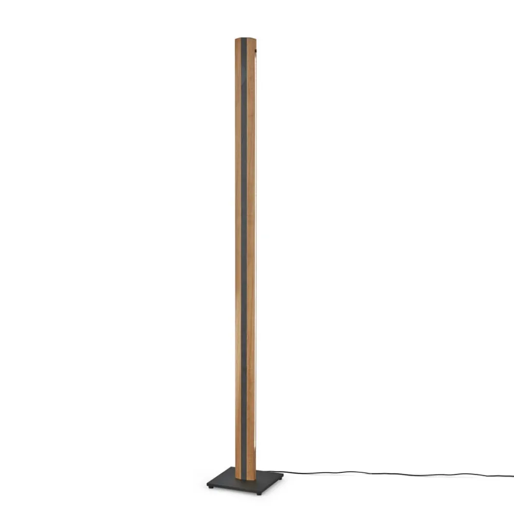 Quitani Gulvlamper|Gulvlamper > Elis LED-gulvlampe, eg/sort