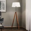 Gulvlamper ^ Quitani gulvlampe Reba, stativ, chintz hvid