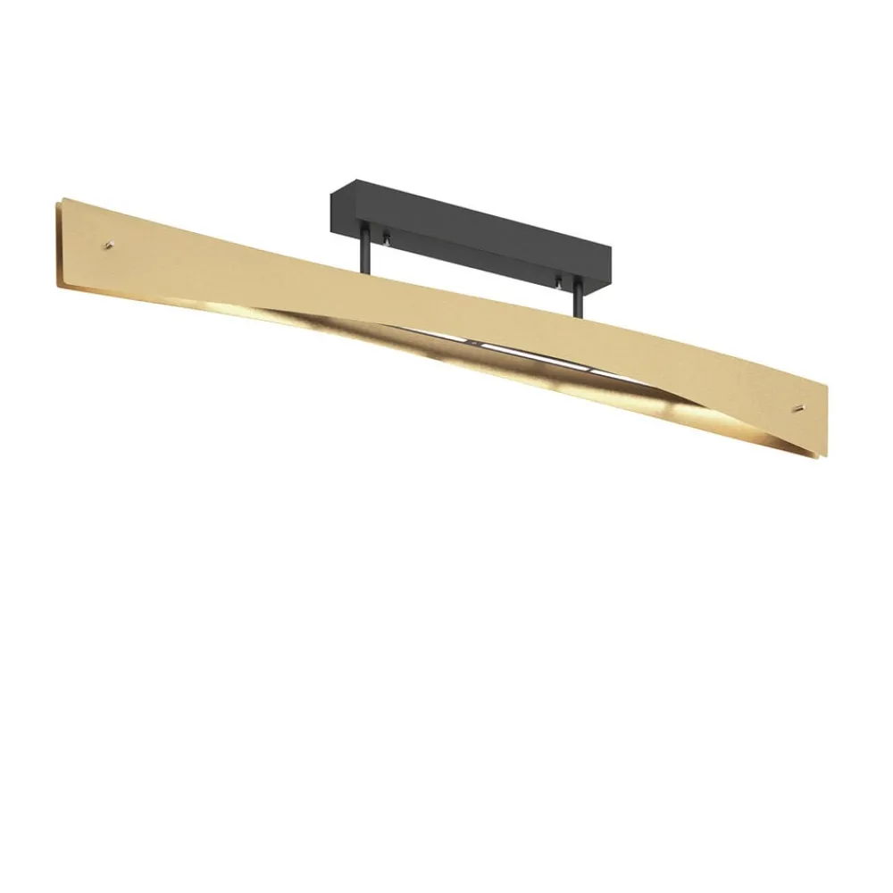 Quitani Loftlamper > LED-loftslampe Lian, messing, sort