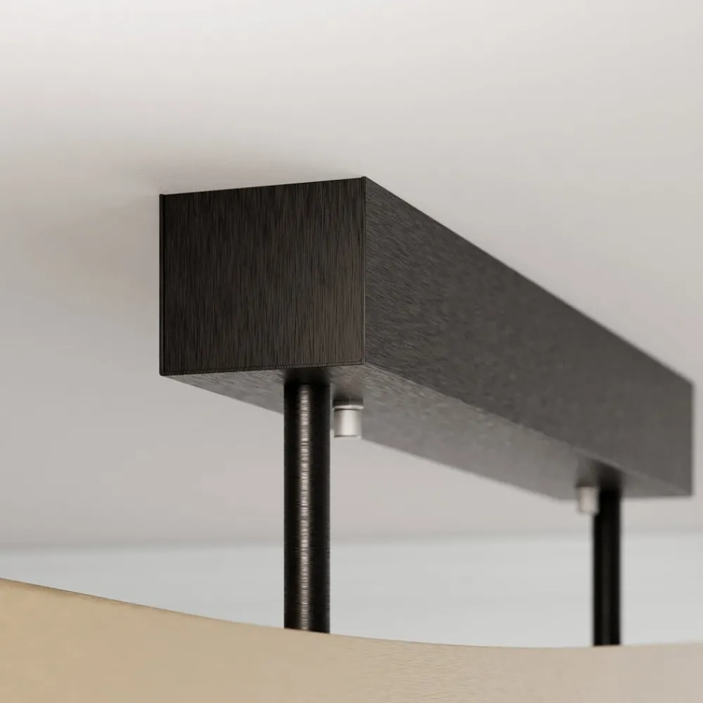 Quitani Loftlamper > LED-loftslampe Lian, messing, sort