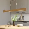 Pendellamper|Pendellamper ^ Quitani LED-pendel Lian, egetræ