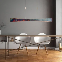 Pendellamper|Pendellamper ^ Quitani LED-pendel Lian, guldoxideret