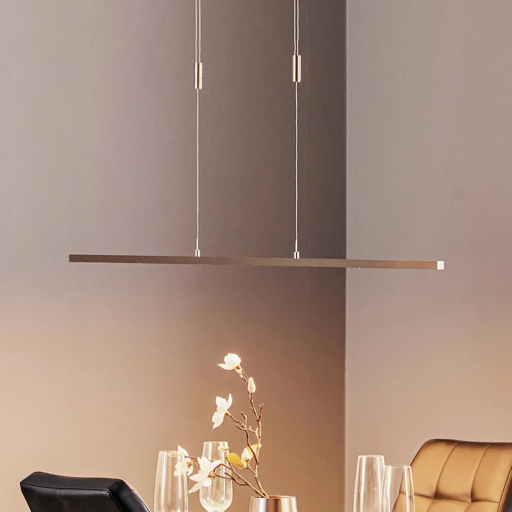 Quitani Pendellamper|Pendellamper > LED-pendel Tolu, nikkel, længde 118 cm