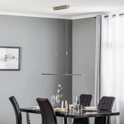 Quitani Pendellamper|Pendellamper > LED-pendel Tolu, nikkel, længde 118 cm