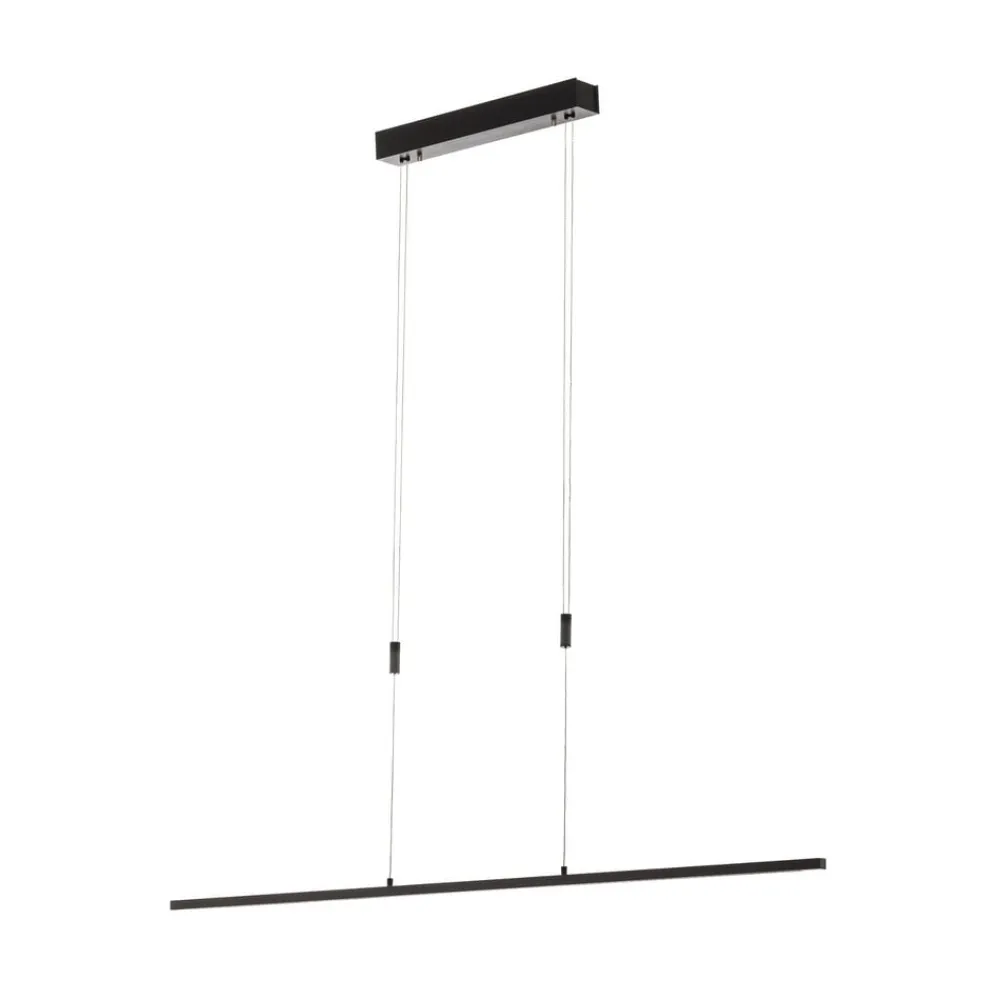 Pendellamper ^ Quitani LED-pendel Tolu, sort, længde 118 cm