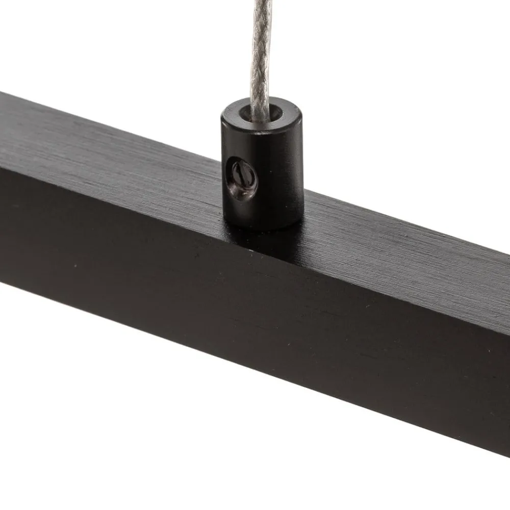 Pendellamper ^ Quitani LED-pendel Tolu, sort, længde 118 cm