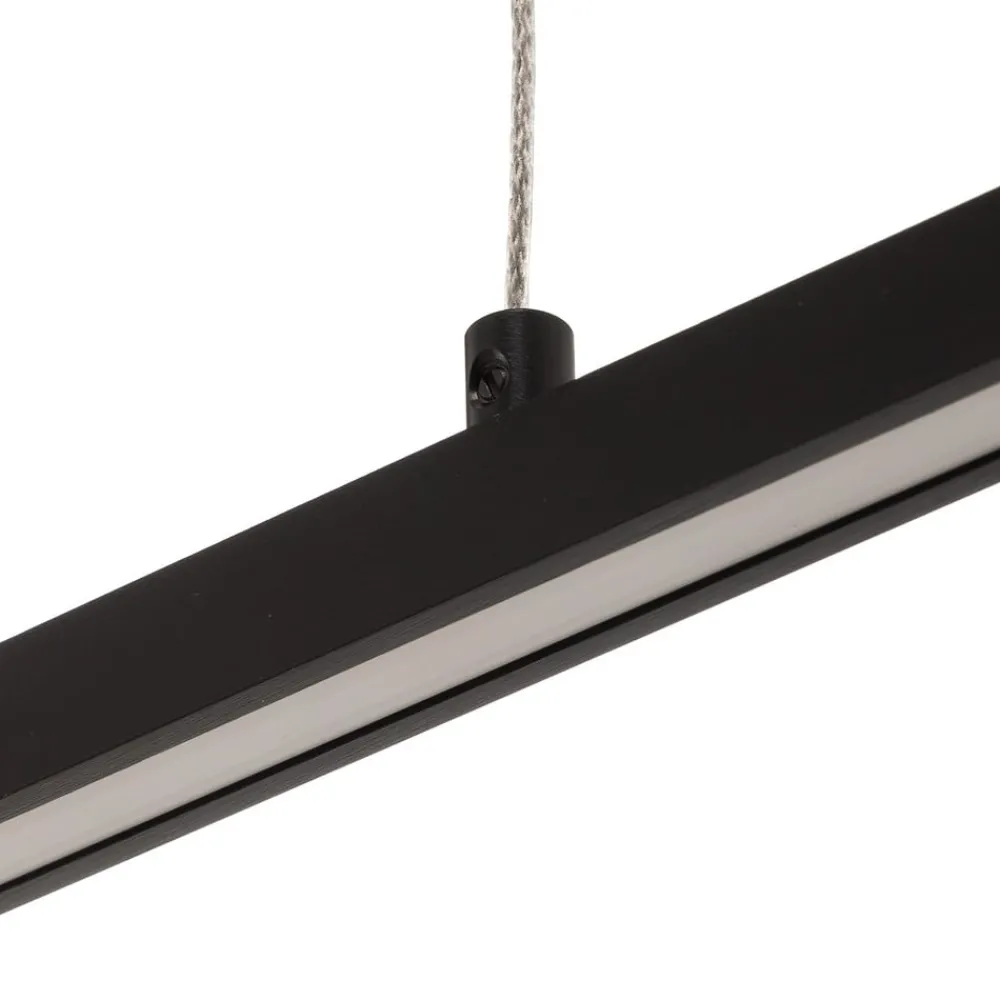 Pendellamper ^ Quitani LED-pendel Tolu, sort, længde 118 cm