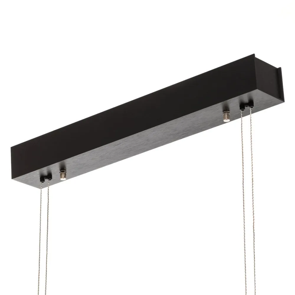 Pendellamper ^ Quitani LED-pendel Tolu, sort, længde 118 cm
