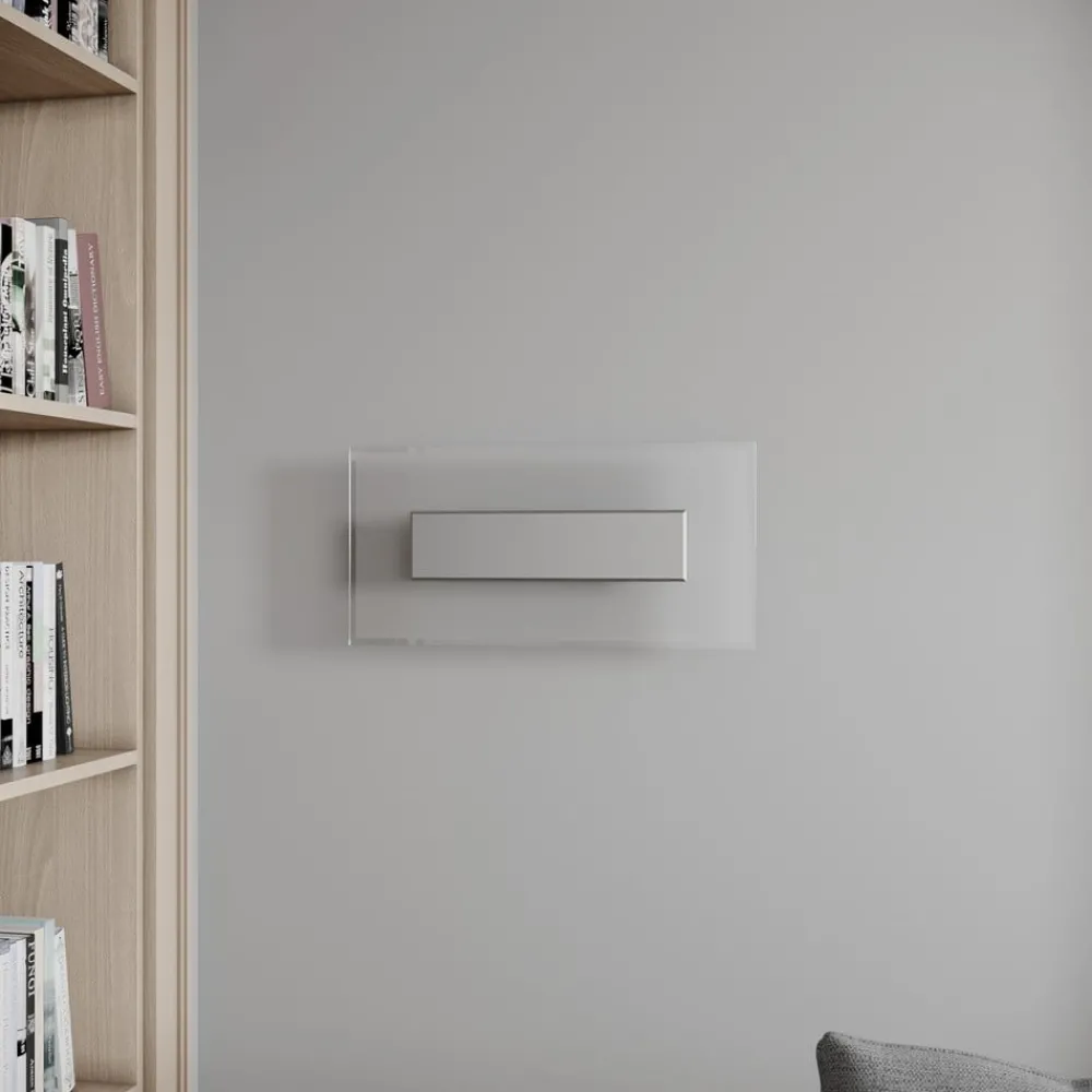Quitani Væglamper > LED-væglampe Lole, aluminium, 59 x 29 cm, glas