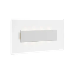 Quitani Væglamper > LED-væglampe Lole, aluminium, 59 x 29 cm, glas