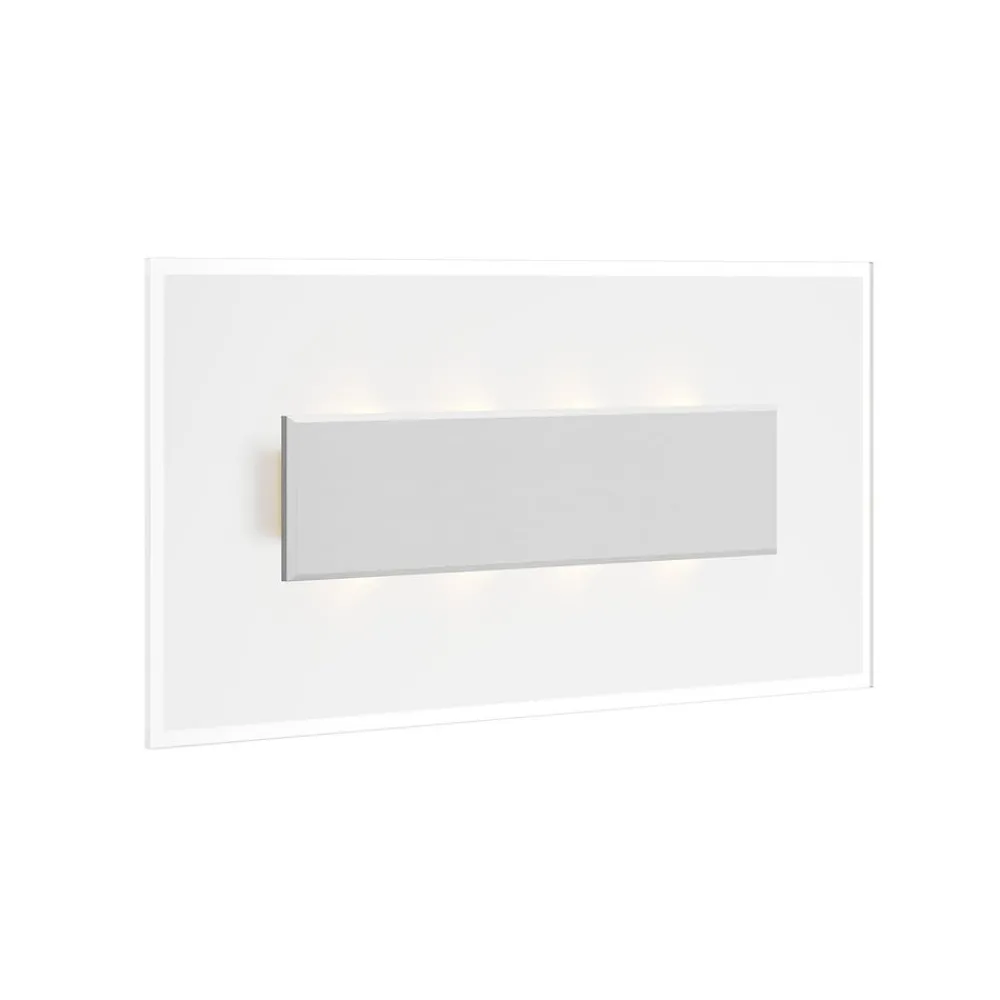 Quitani Væglamper > LED-væglampe Lole, aluminium, 59 x 29 cm, glas