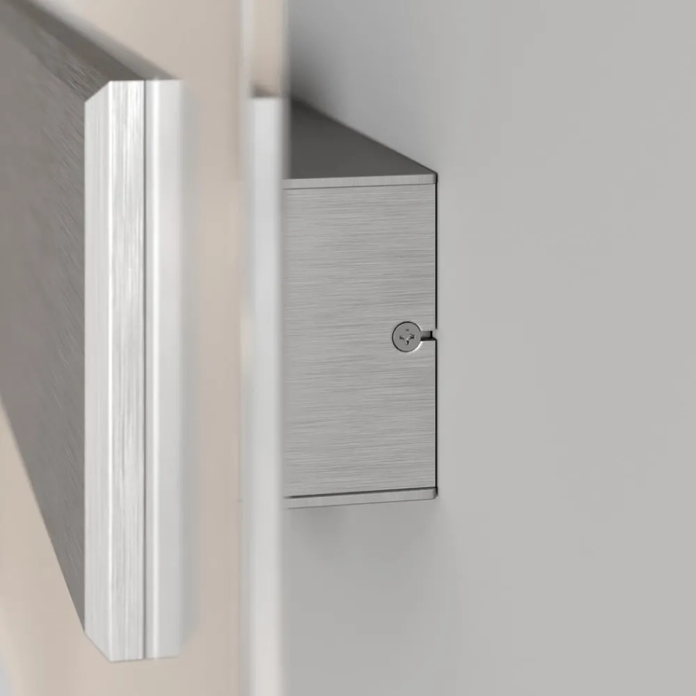 Quitani Væglamper > LED-væglampe Lole, aluminium, 59 x 29 cm, glas