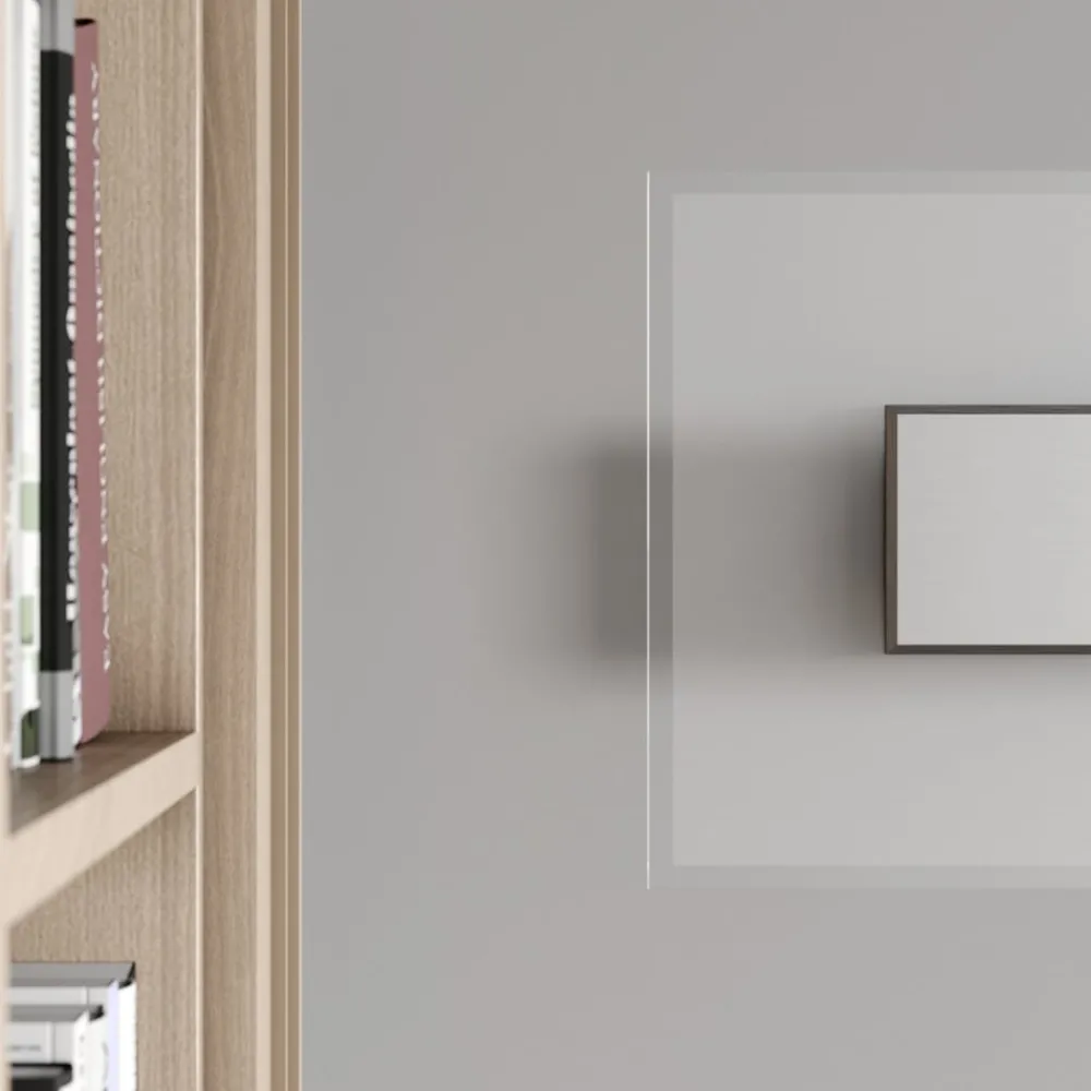 Quitani Væglamper > LED-væglampe Lole, aluminium, 59 x 29 cm, glas